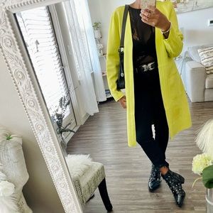 Anthropology Solitaire Green Faux Suede Jacket Small